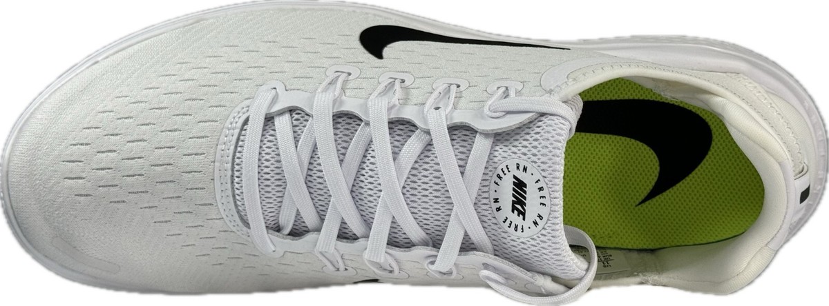 Nike Mens Free RN 2018 942836 100 White Black Lace Up Running Shoes Size US 9 Nike Free RN 2018  main image 2