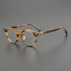 Vintage Round Tortoise Eyeglasses Frames Men Women Classic Full Rim Spectacles