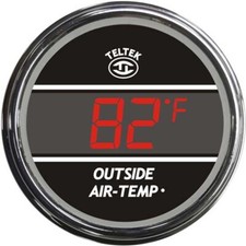 Teltek 101 - Red Digital Outside Air Temperature Gauge With Ice Warning