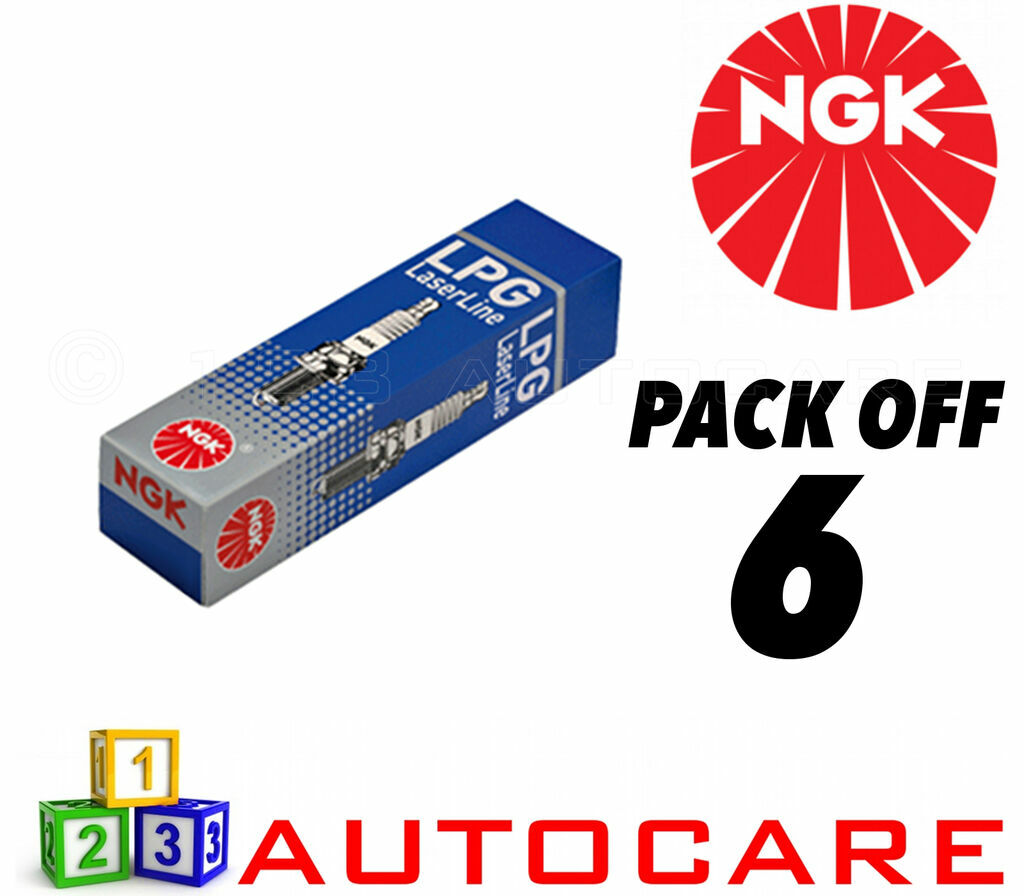 NGK LPG GAS Spark Plugs Jaguar E-Type XJ Mercedes-Benz Coupe G-Class #1497 6pk