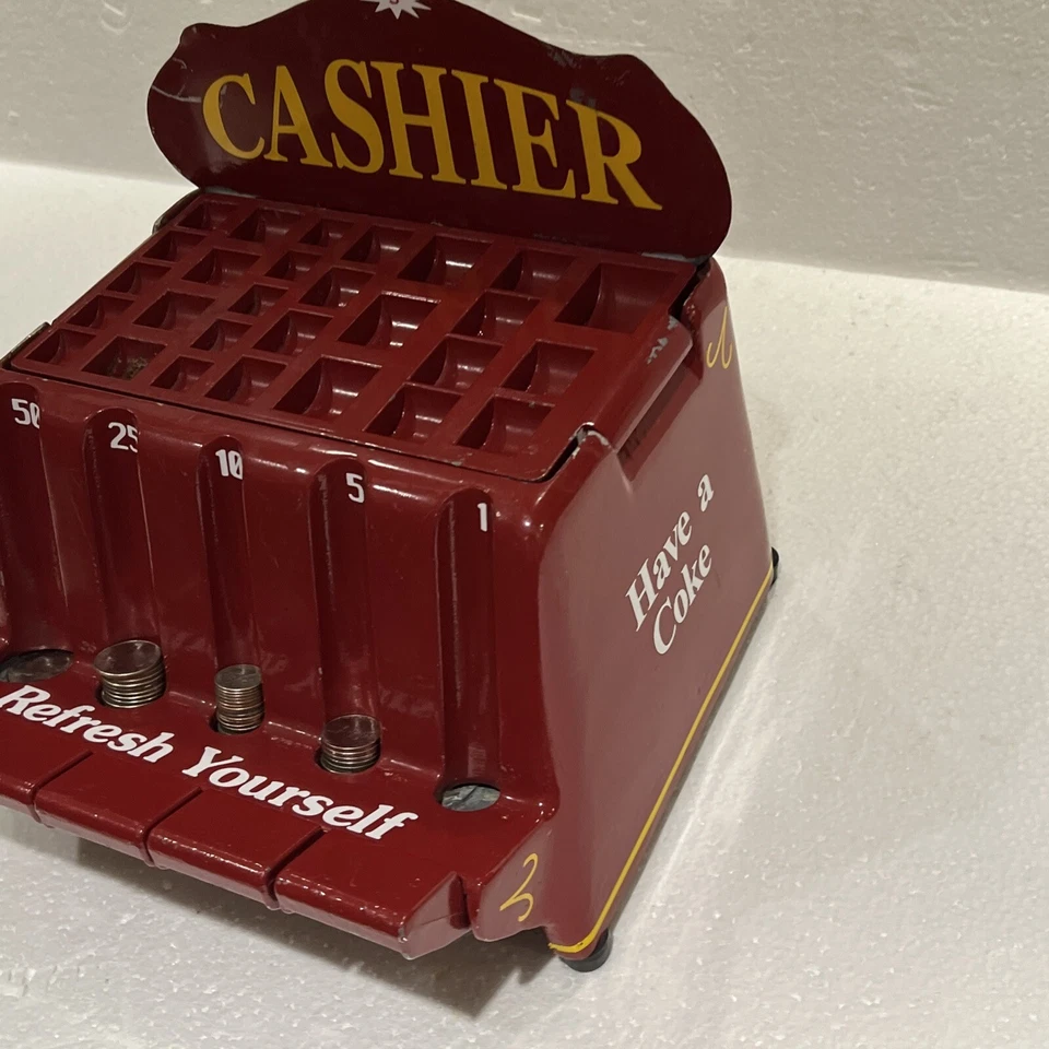 1950's Coca-Cola theme change machine - cash register - Brandt - diner- bank - Image 3 of 4