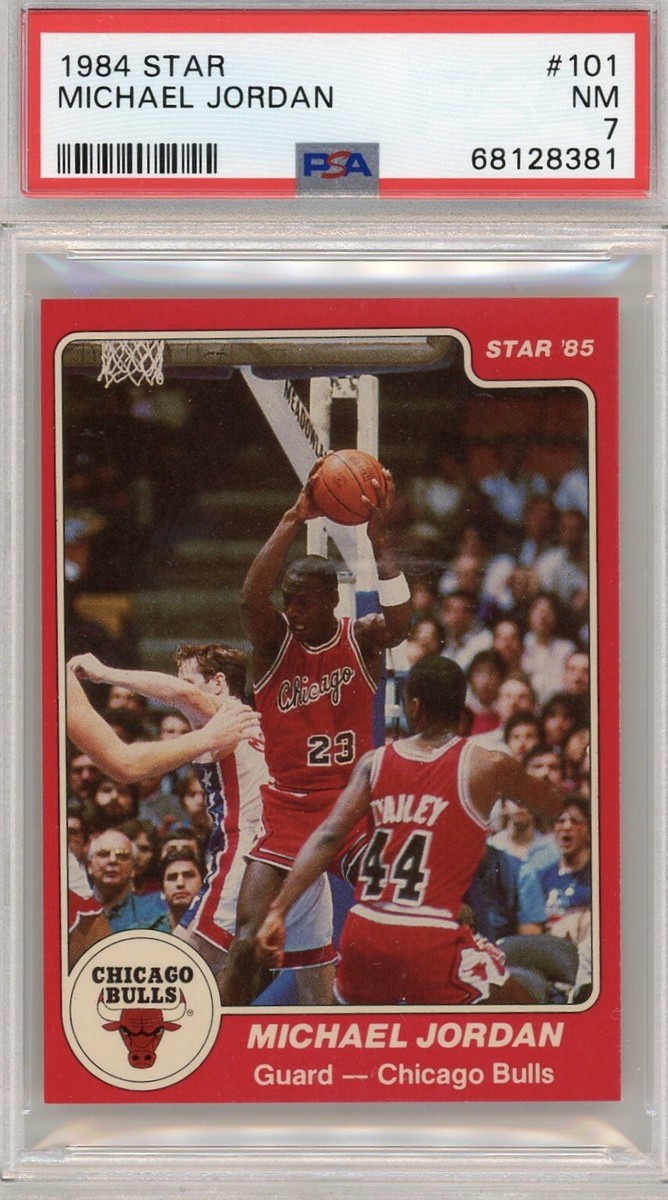 1984 Star 101 Michael Jordan PSA 7 Near MINT Chicago Bulls Rookie