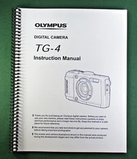 Olympus TG-4 Instruction Manual: 121 Pages & Protective Covers!