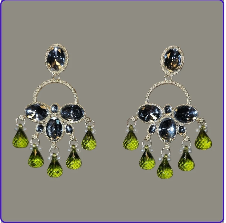 Elegante Kristall Kronleuchter Ohrringe Vintage Stil Schmuck