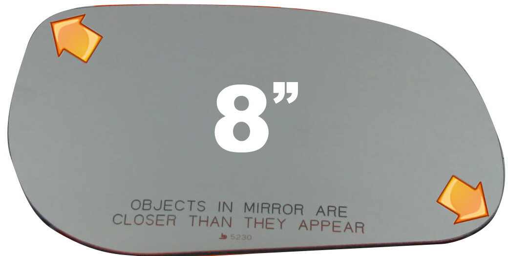 Burco® 5230 Passenger Side Mirror Glass, Non-Heated, No - Foto 3