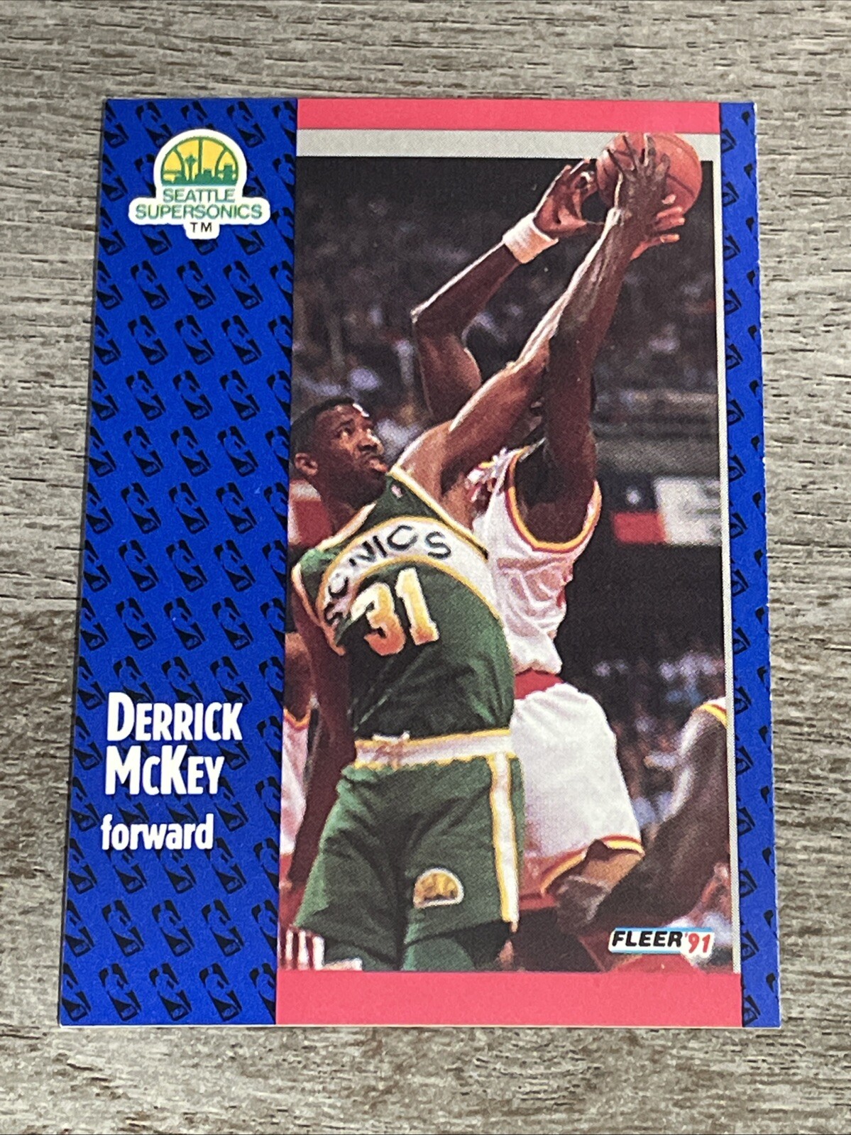 Derrick McKey 1991-92 Fleer Sonics #193   *K995*