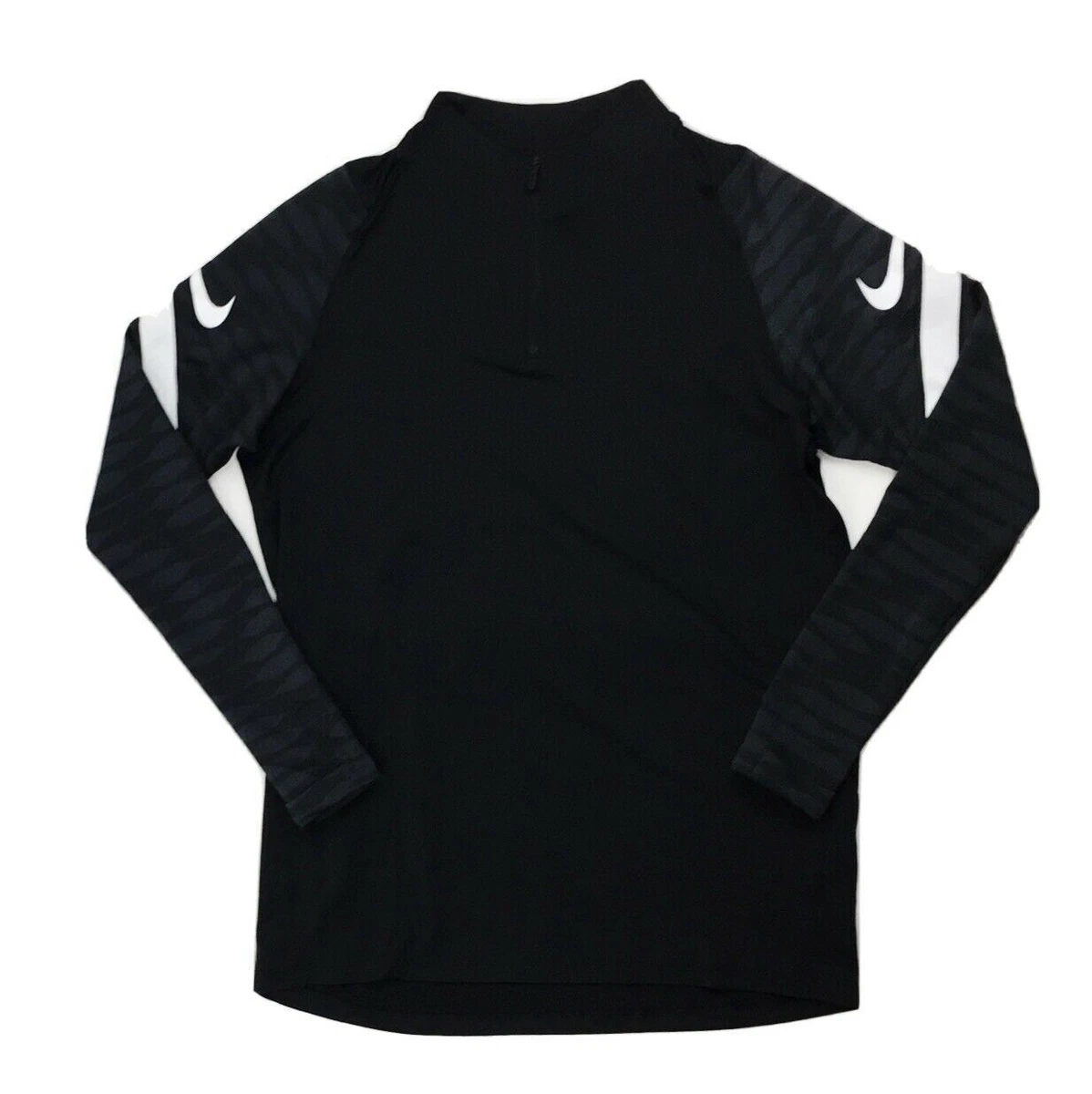 Nike Dry Strike 21 1/4 Zip Long Sleeve Drill Top Men's Large Black CW5858  Soccer