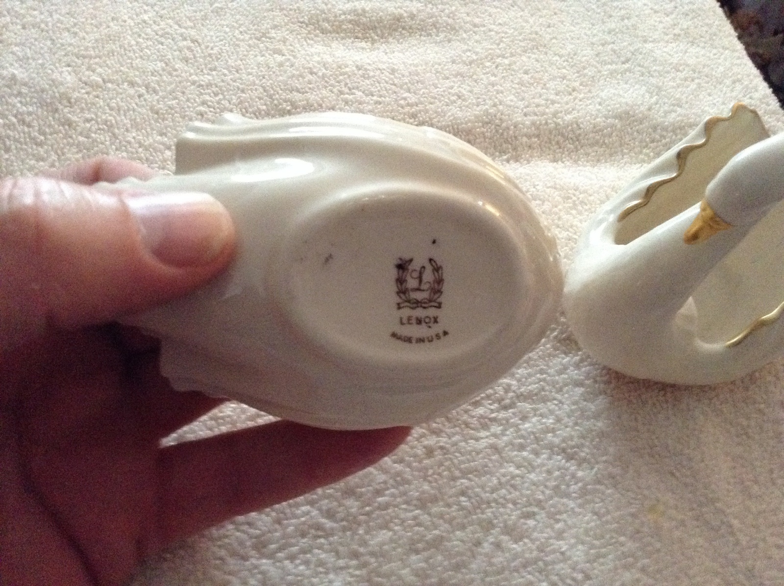 Lenox fine China gold trim swans eBay