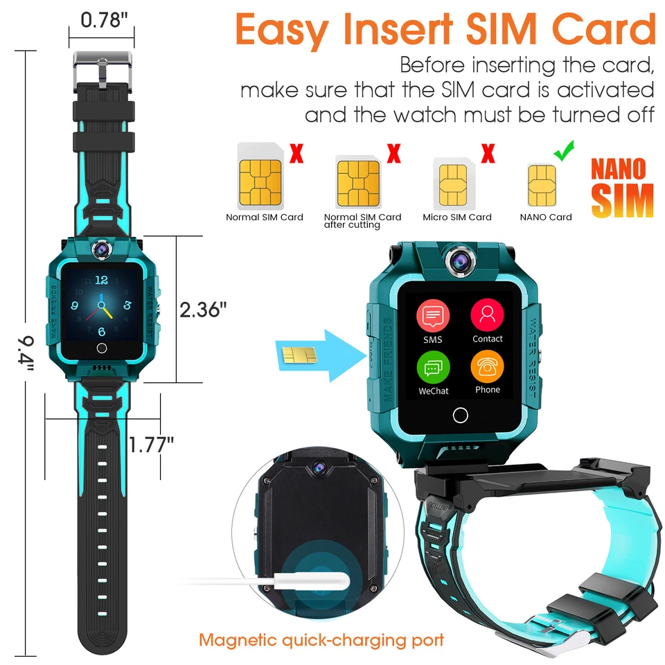4G Kids Smart Watch Dual Camera 360° Rotating GPS WIFI LBSAnti Lost Tracker SOS - Image 4 of 4