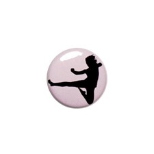 Karate Fridge Magnet Martial Arts Round Fridge or Locker Magnet Purple 1” 77-27