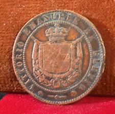 Coin Italy ITALIAN STATES, TUSCAN Provisional Government 1859 5 Centesimi