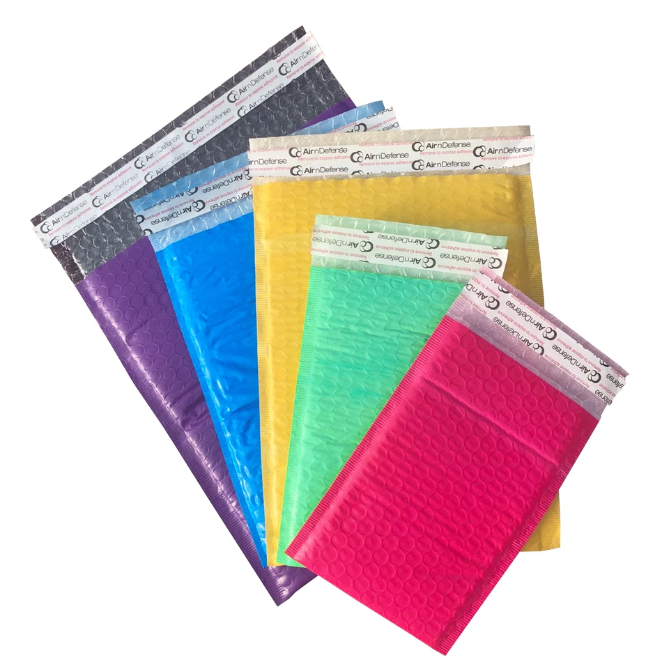 Sobres acolchados AirnDefense #0 6,5x10" color poliburbuja envío Foto 3 de 4