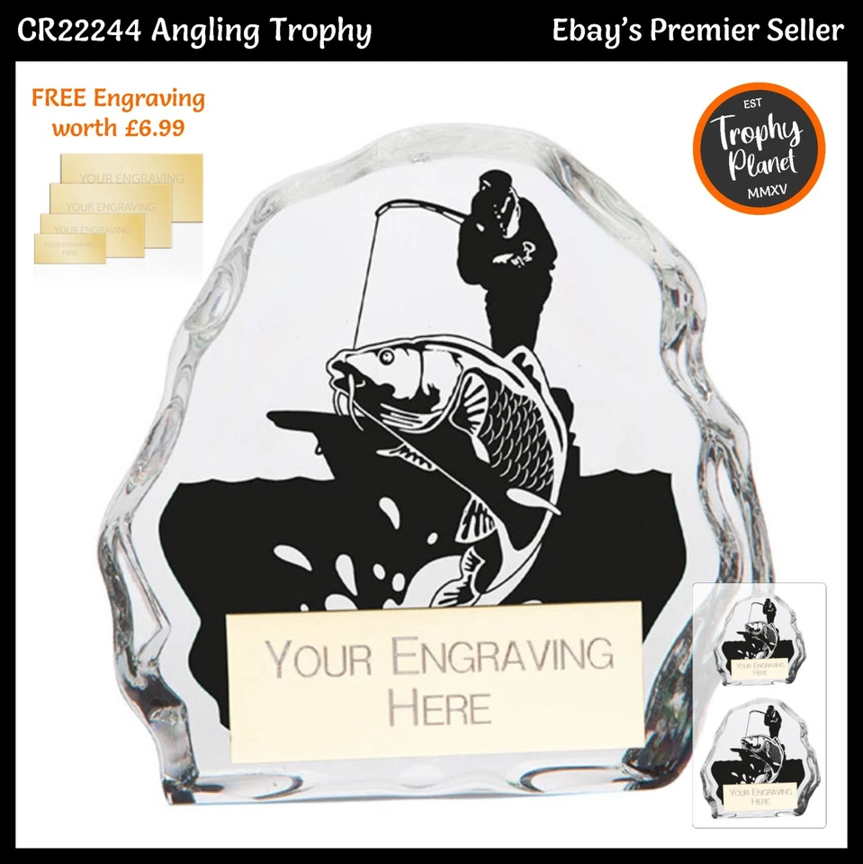 TROPHY PLANET FISHING TROPHY - Angeln Fish Pinnacle Award/Trophäen, KOSTENLOSE Gravur