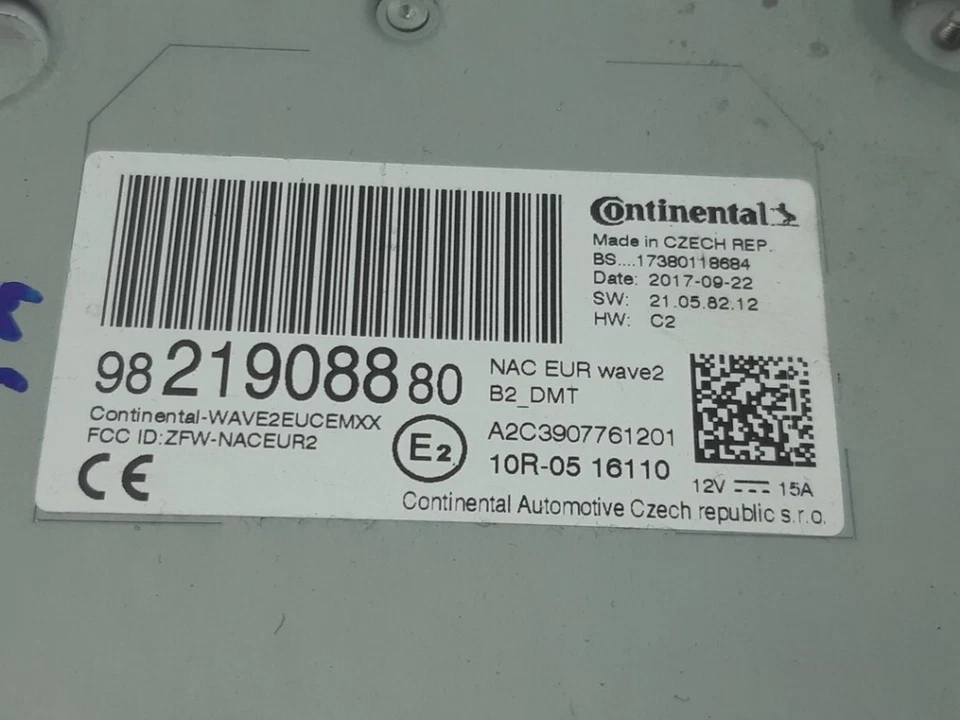 RADIO Citroën C3 (SX/SW) 2017 9821908880 / 1617958280 / 1623575780 / 1616784080 - Imagen 4 de 4