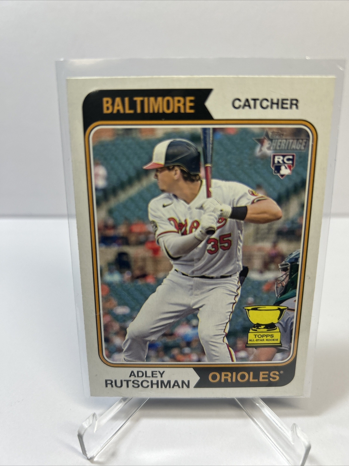 2023 Topps Heritage Adley Rutschman #7 RC Baltimore Orioles