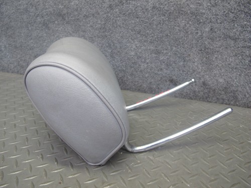 86-91 MERCEDES W126 SET OF 2 REAR LEFT & RIGHT LEATHER HEADREST GRAY OEM - Bild 6 von 19