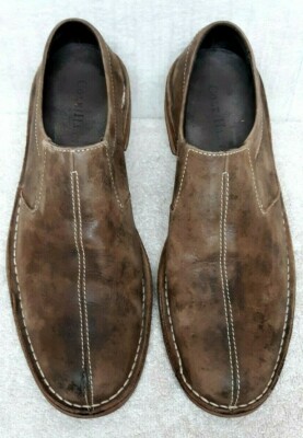 Cole Haan Dryden Men\'s Brown Slip-On Leather Casual Shoes $198 COLE HAAN DRYDEN VENETIAN BROWN LEATHER Slip On Apron  main image 2