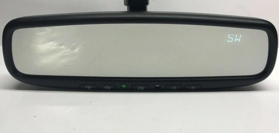 GENTEX 453  AUTO DIMMING MIRROR WITH BLUE HIDDEN COMPASS / HOMELINK - Image 4 of 4