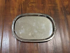 Vintage F.B. Rogers Silver Company Blue Label 8” Silver Plate Serving Tray