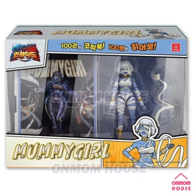 Hero Inside Action Figure & Bookcase Set MUMMY GIRL Netflix