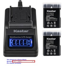 Kastar Battery LCD Quick Charger for NIKON D3400 Grip BG2V 90519050-00000-01