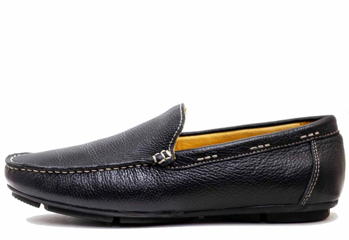 Salo New York Men\'s Slip On Genuine Leather Moccasin Loafers  Sz 39 Salo New York Men main image 3
