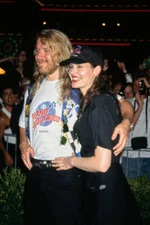 Finnish film director Renny Harlin wearing a Planet Hollywood t sh- Old Photo 1