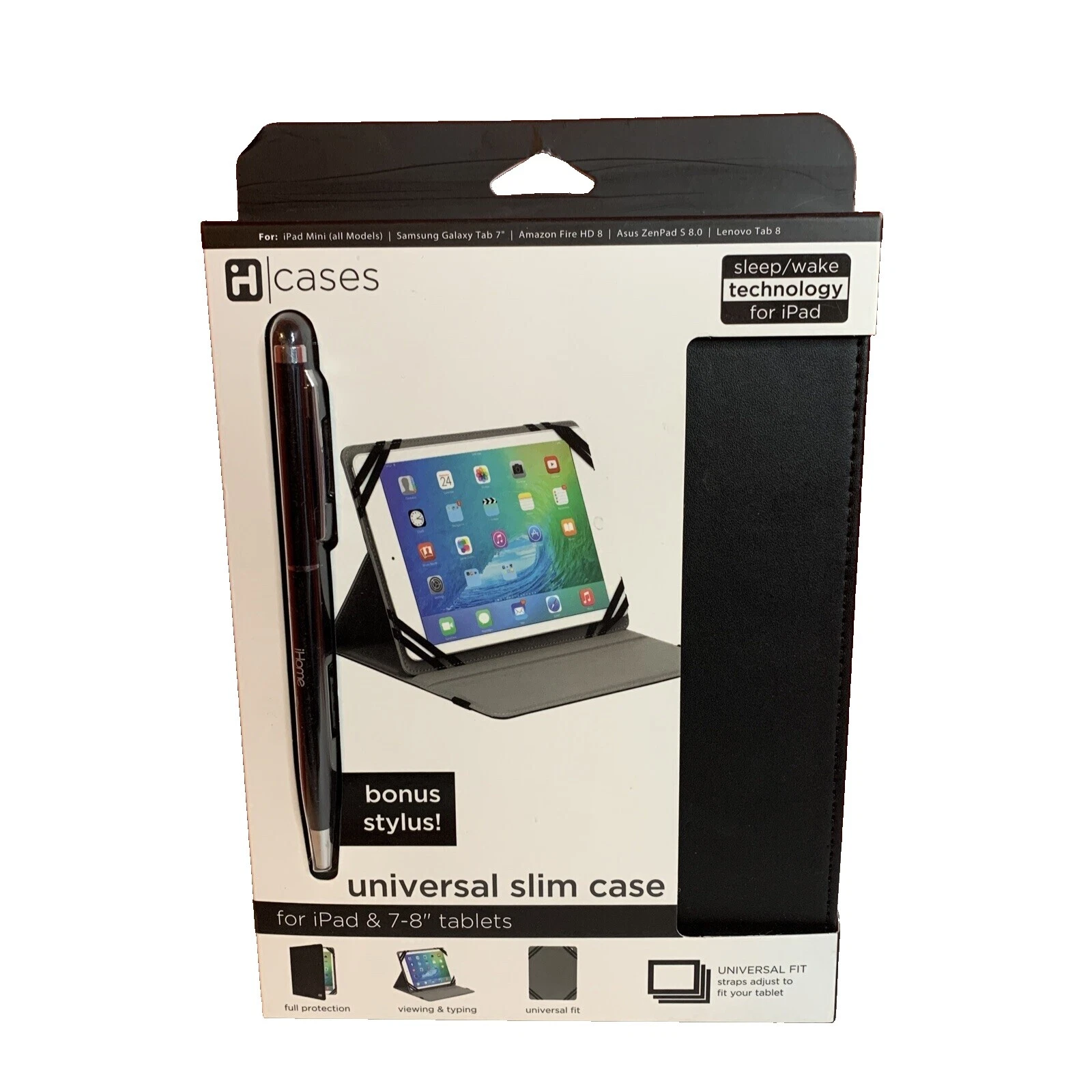 Lector de libros electrónicos y tablet iHome Estuches, Fundas y teclado Folios Para Universal