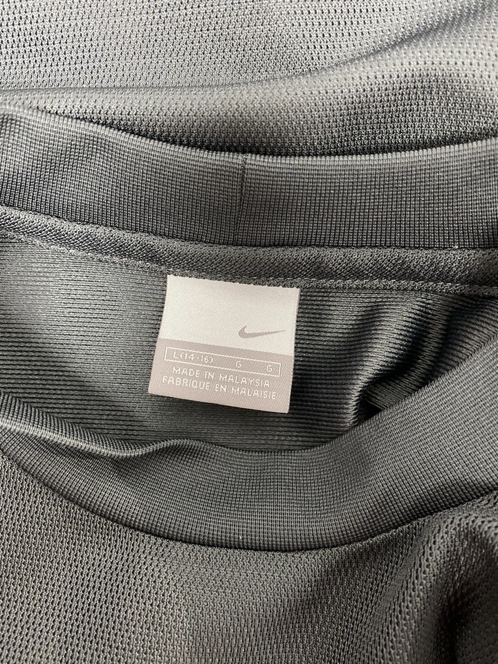 Vintage Nike youth boys t-shirt sport long sleeve gray/yellow size L 14-16 - Image 3 of 4