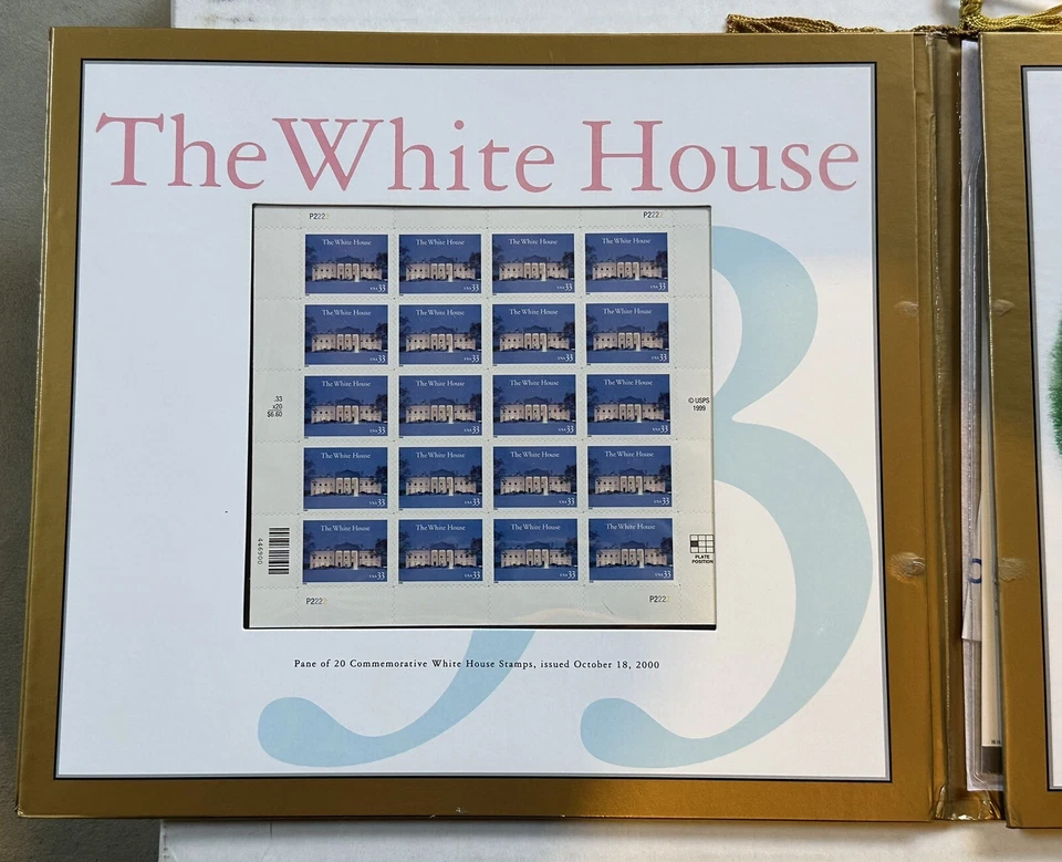 Lot The White House 200 Anniversary $20 Note + Brass James Hoban Medal Medallion - Image 4 of 4