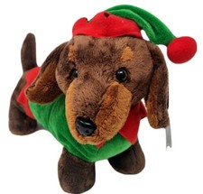 Elf Sausage Dog Plush Soft Toy Festive Christmas Decoration Xmas 30cm / 12"