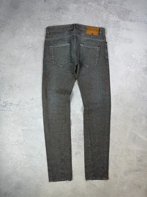 Diesel Black Gold Jeans Superbia Distressed Denim Ripped Gray