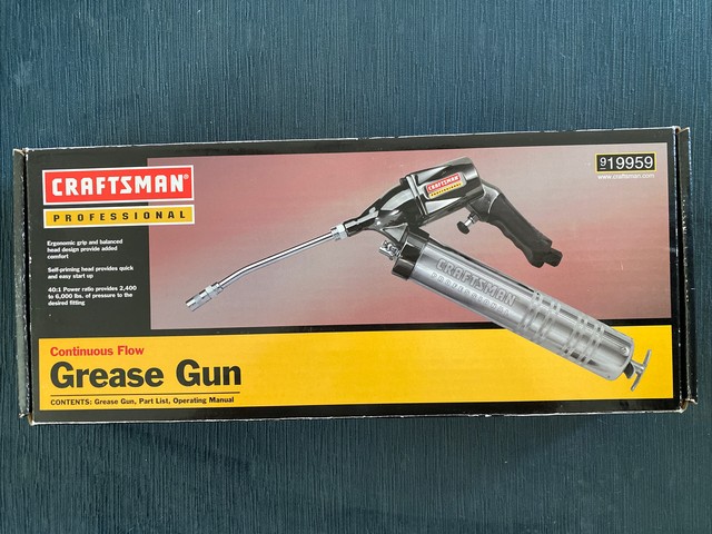 Craftsman Pro Series Continuous Flow Grease Gun 919959 for sale online