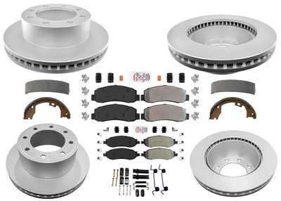 Disc Brake Rotors & Brake Pads for Ford F250 Super Duty 2005 2006 2007 4x4 SRW