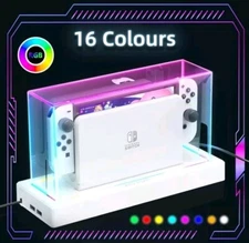 Hstop Switch Dust Cover 16 Colors Led Light Base With Nintendo Switch/Ole No.102