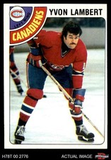 1978 Topps #147 Yvon Lambert Canadiens 4 - VG/EX