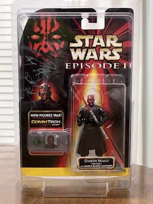 Vintage Star Wars DARTH MAUL- Episode 1 Action Figure- Signed by RAY PARK