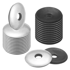 80-Pack Bonded Sealing Rubber Washers, 1/4" x 1"OD Neoprene Washer Gasket