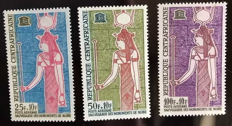 CENTRAL AFRICAN REPUBLIC  CB1-3 MH VF  COMPLETE SET