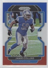 2021 Panini Prizm Red White & Blue Prizm Jamie Collins #152 0a3