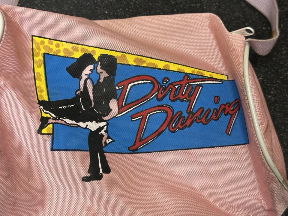 "Bolso de Hombro Rosa Bailando Sucio Años 80 Retro Película Promo Cartera 9""x6""" Foto 2 de 4