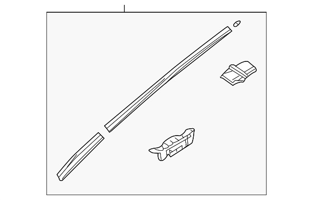 Moldura exterior para Hyundai Sonata 2011-2015 (P/N 86131-3S000)
