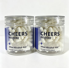 CHEERS RESTORE After-Alcohol Aid 2 Pack Liver  Recovery Support Supplement