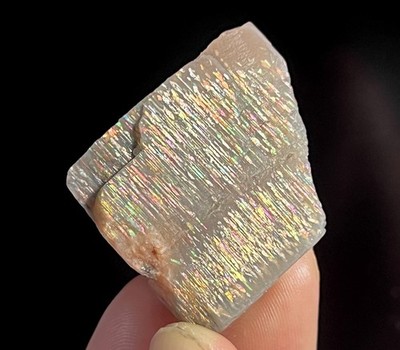 77ct 39mm RAW Rainbow Lattice Sunstone, both sides beautiful