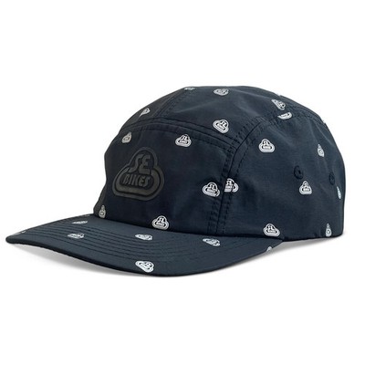 New Release SE BIKES Bubble Logo Camper Hat Black with SE White Logos