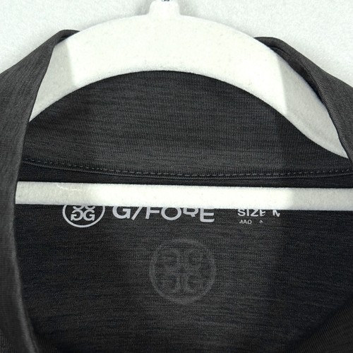 GFORE G/FORE Shirt Mens Medium 1/4 Zip Pullover Golf Skull Back Graphic Vented - Picture 5 of 11