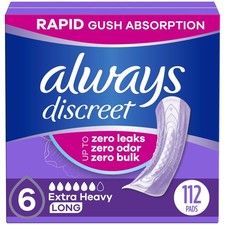 Adult Incontinence Pads for Women Extra Heavy Absorbency Long Length Postpart...
