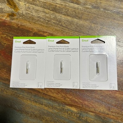 Cricut Premium Fine Point Blade Lot of 3 German Carbide for Explore Expression