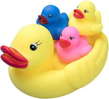 Bath Duck Toys Rubber Ducks Family Squeak and Float Duckies Baby Shower Toy Part