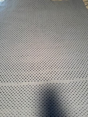 Handmade Crochet Baby Blanket Light Blue Granny Square 52''x57'' approximately